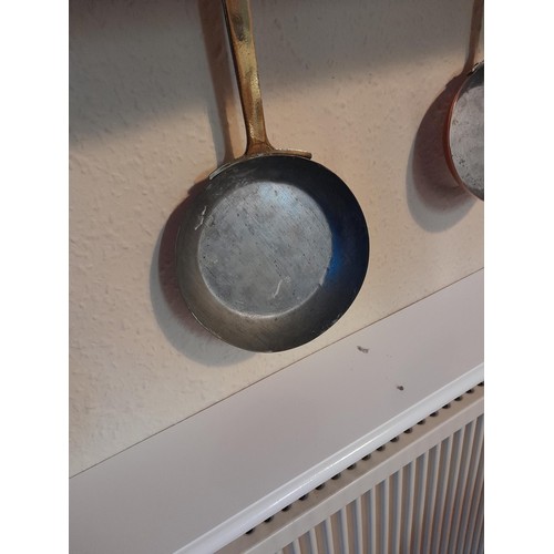 101 - Vintage copper frying pans