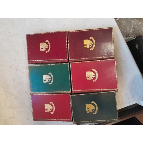 33 - Various leather bound volumes from late 19th - early 20th century