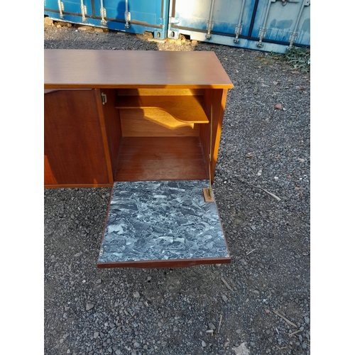 50 - Mid 20th century designer G Plan teak sideboard (Ernest Gomme interest) 78 cms x 46 cms x 195 cms, l... 