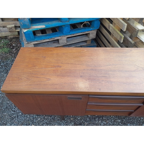 51 - Mid 20th century designer G Plan teak sideboard (Ernest Gomme interest) 80 cms x 46 x 220 cms, light... 