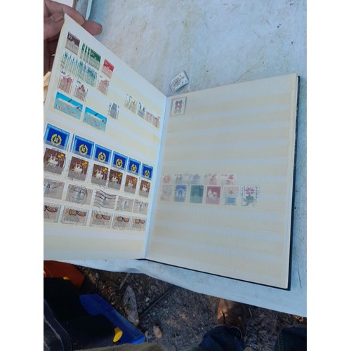 57 - 14 albums and stocks of post war Stamps of Germany, some mounted mint and used  and some loose in ti... 