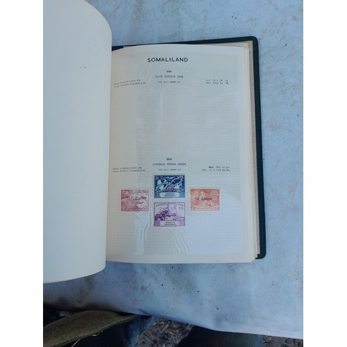 75 - Random array of GB, Commonwealth and stamps of the world, mint and used in 8 albums