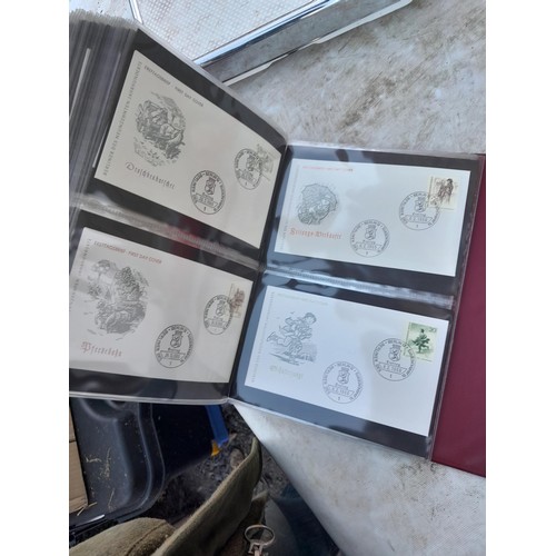 78 - Large array of German First Day Stamp Covers in 12 binders