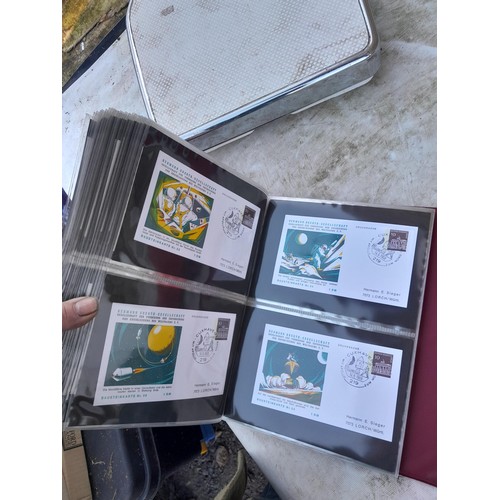 78 - Large array of German First Day Stamp Covers in 12 binders