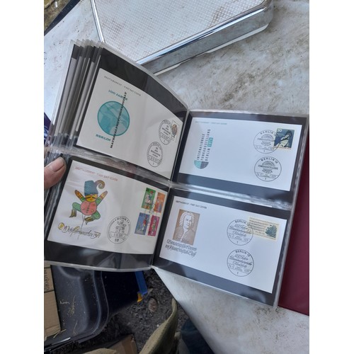 78 - Large array of German First Day Stamp Covers in 12 binders