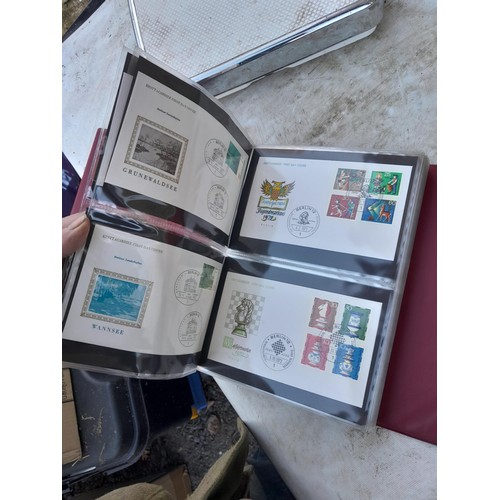 78 - Large array of German First Day Stamp Covers in 12 binders