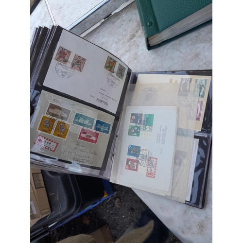 78 - Large array of German First Day Stamp Covers in 12 binders