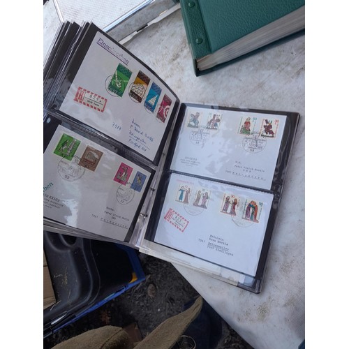 78 - Large array of German First Day Stamp Covers in 12 binders