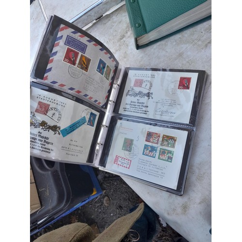 78 - Large array of German First Day Stamp Covers in 12 binders