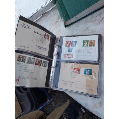 78 - Large array of German First Day Stamp Covers in 12 binders