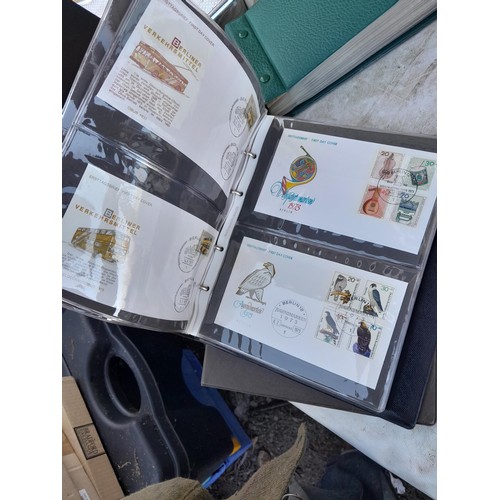 78 - Large array of German First Day Stamp Covers in 12 binders