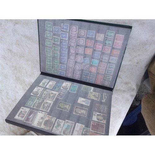 79 - Large array of GB, Commonwealth and World stamps from all eras  mounted minted and used in 18 stock ... 