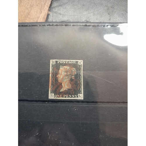 81 - Single stamp, Penny Black, 1840 1d LL plate1B 4 margin red Maltese Cross Cancel no faults