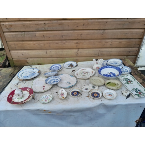 107 - Assorted decorative China, blue and white etc. Crown Derby, Denby and other makes , all needs a clea... 