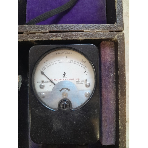 27 - Vintage Military issue volt meter tester in box of issue