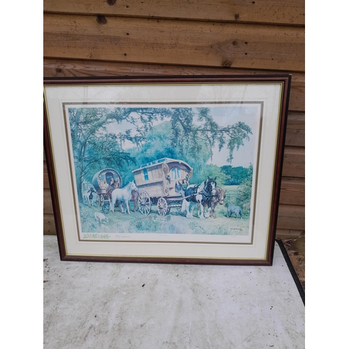103 - Limited edition print 50 / 500 The Travellers by D Alderson faded F&G