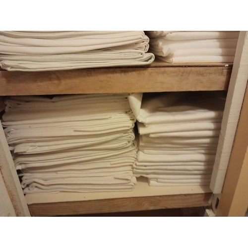 120 - Sheets, singles and doubles, all cotton