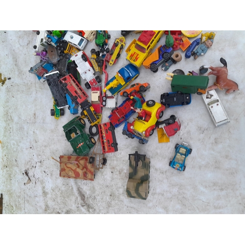 139 - Die cast play worn toy cars