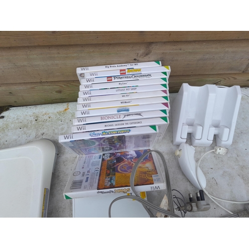 143 - Nintendo Wii console with games and other accessories