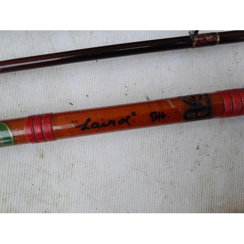 218 - Fishing interest : Good array of branded and other mainly trout fishing rods : Hardy, Daiwa, Shakesp... 