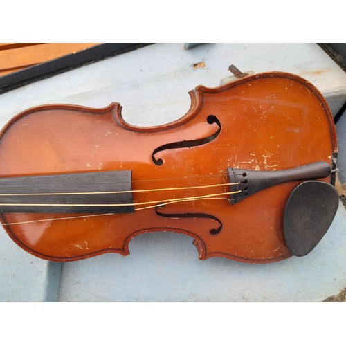 238 - Vintage Czech violin in hard case