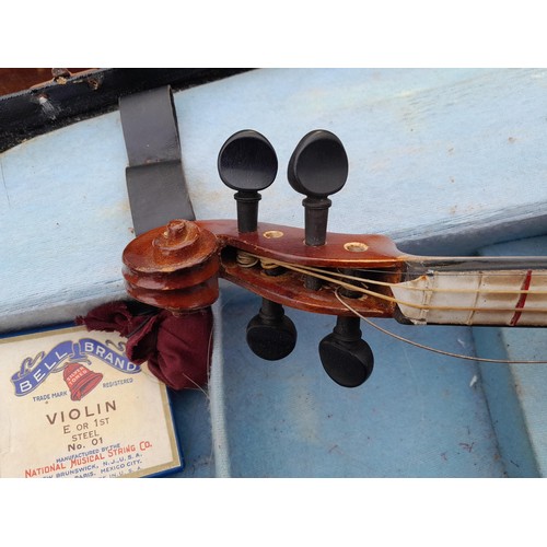 238 - Vintage Czech violin in hard case