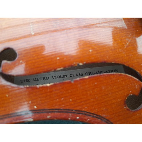 238 - Vintage Czech violin in hard case