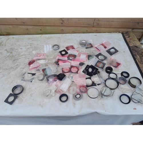 178 - Large array of optical lenses, some new old stock assorted sizes for varying purposes