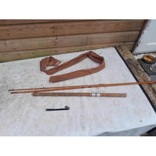 10 - Vintage split cane fishing rod