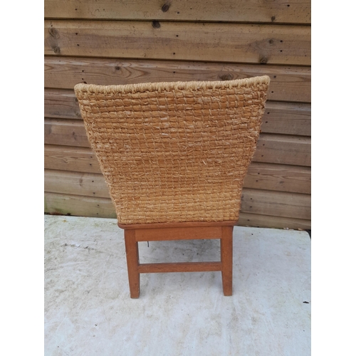 56 - Vintage smaller size Orkney chair with drop in seat (Arts and Crafts and Scottish vernacular furnitu... 