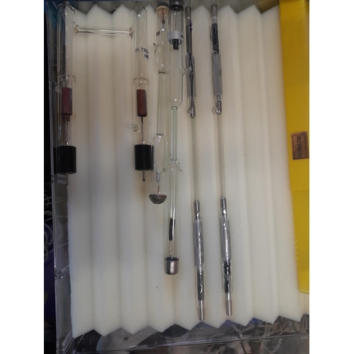 197 - Collection of various Spectrum tubes, filled with various inert and other gases in a plastic storage... 