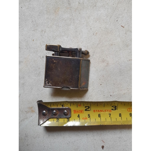 23 - Parker Beacon silver plated lift arm pocket lighter from the 1930s in working order, needs fuel and ... 