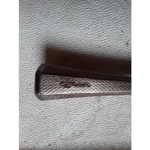 28 - Dunhill silver cigarette holder, early example with NO ejector mechanism with original mouth piece 7... 