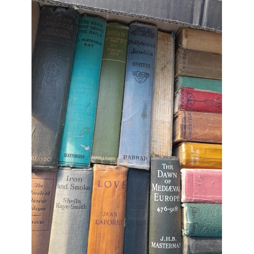 6 - Box of books : 20th century fiction, early and 1st editions noticed