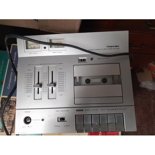 24 - Toshiba cassette deck PC 3110, Kisho & Fergusson portable cassette players & Grundig Party Boy 700 r... 