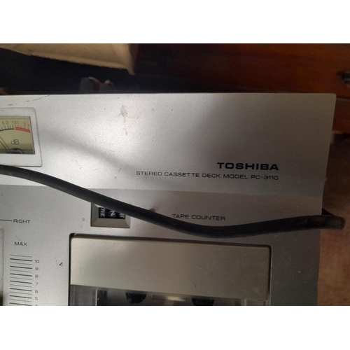 24 - Toshiba cassette deck PC 3110, Kisho & Fergusson portable cassette players & Grundig Party Boy 700 r... 