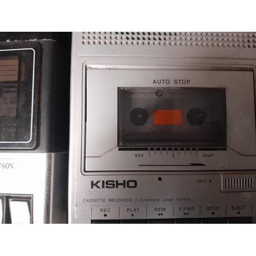 24 - Toshiba cassette deck PC 3110, Kisho & Fergusson portable cassette players & Grundig Party Boy 700 r... 