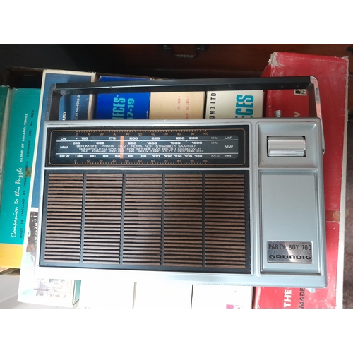 24 - Toshiba cassette deck PC 3110, Kisho & Fergusson portable cassette players & Grundig Party Boy 700 r... 