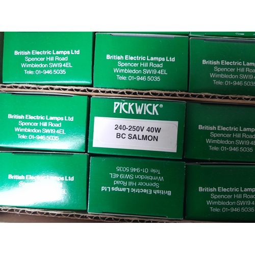 25 - 3 x boxes of vintage New Old Stock Bulbs , Pickwick Salmon, Osram Candle bulbs, Bell and other maker... 