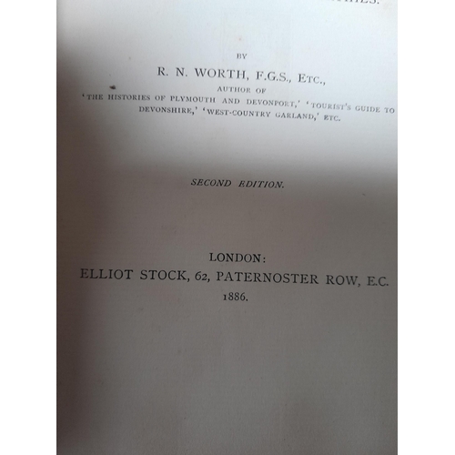 31 - Box of books : mainly Devon interest including 1886 Second Edition History of Devonshire by R N Wort... 