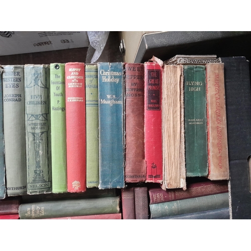 32 - Box of books : mainly 20th century fiction, earlier editions noticed