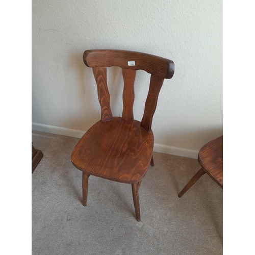 236 - Pair of oak dining chairs