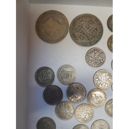 247 - Approx 170 g of mixed denomination pre 1947 currency all from circ. condition varies