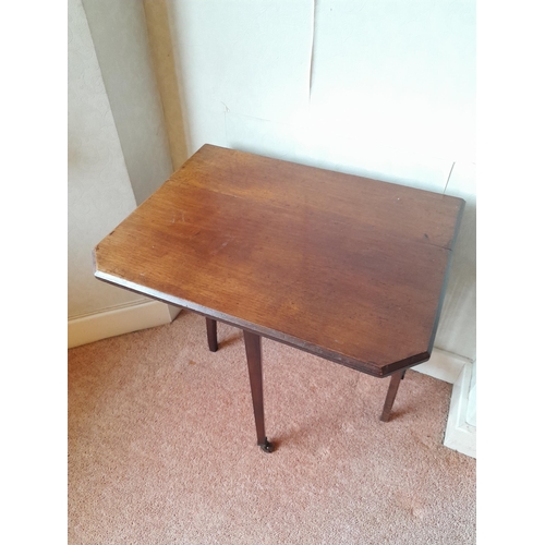 19 - Nest of walnut tables & Edwardian mahogany lap  side table