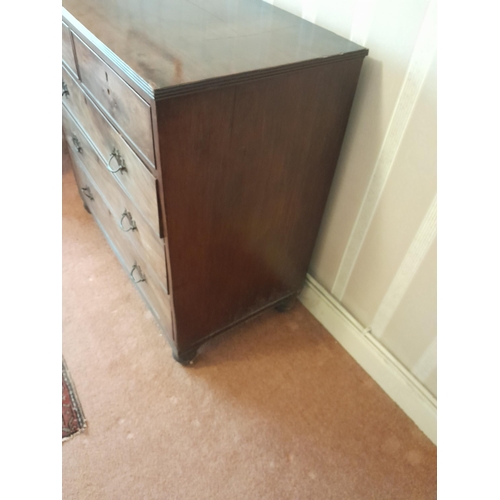 40 - 19th century mahogany chest of drawers 52 cms x 90 cms x 100 cms