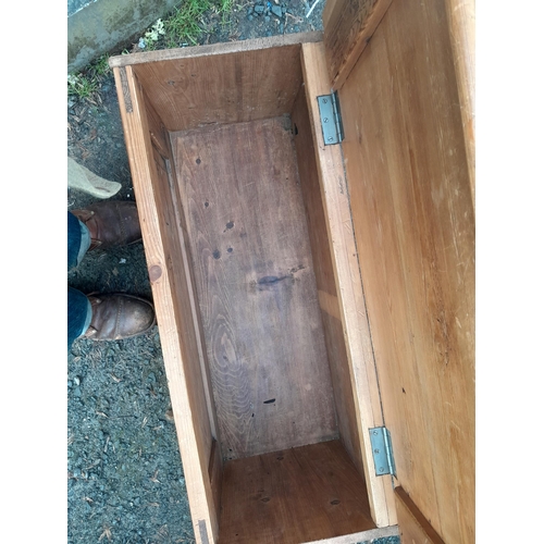 295 - Pair of vintage pine blanket boxes