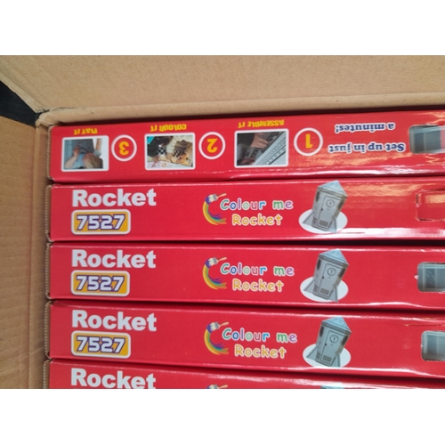 309 - New old stock 6 in number ex shop stock Ricco Cardboard Rockets - retail at £21 each