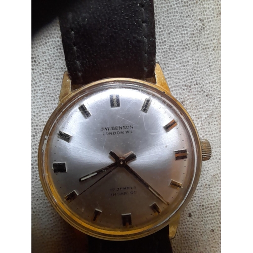 321 - Vintage J W Benson Gents Wristwatch