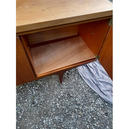 336 - Mid 20th century designer G Plan teak sideboard (Ernest Gomme interest) 80 cms x 46 x 220 cms, light... 