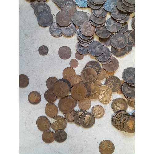 12 - 2. 7 kg approx of UK copper coins from 19th - 21st century